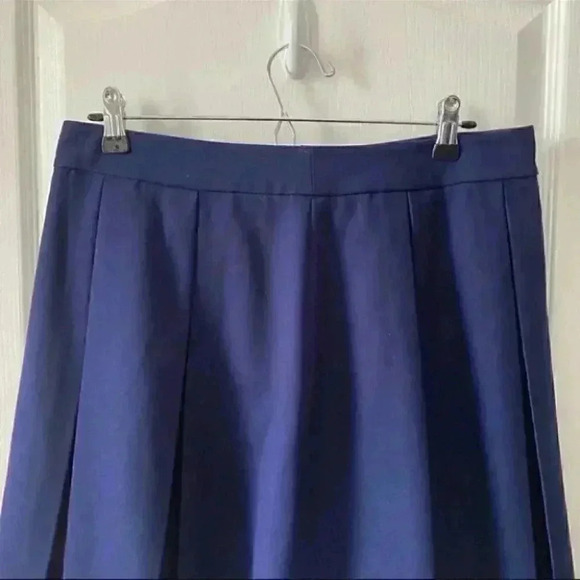 Tommy Hilfiger Pleated A-Line Mini Skirt Tennis Prep Kilt Navy Blue Size 10 - Picture 7 of 15